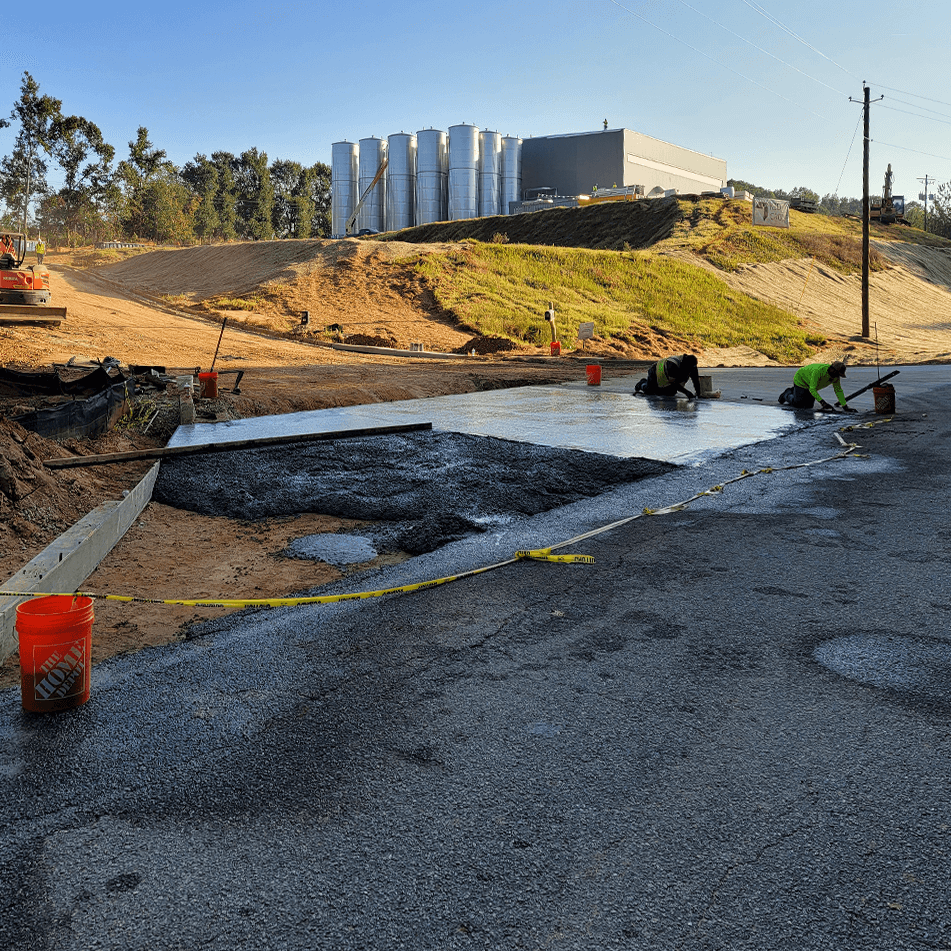 Commercial driveway